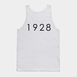 Simple Black / Dark 1928 year Tank Top